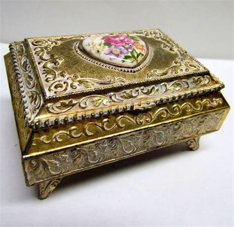 hinged metal trinket boxes|trinket box with hinged lid.